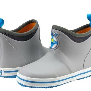 Gray Kids Rain Boots